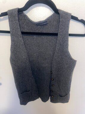 Brandy Melville Charcoal Grey Sweater Vest